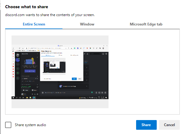 How To Screen Share In Discord Server 