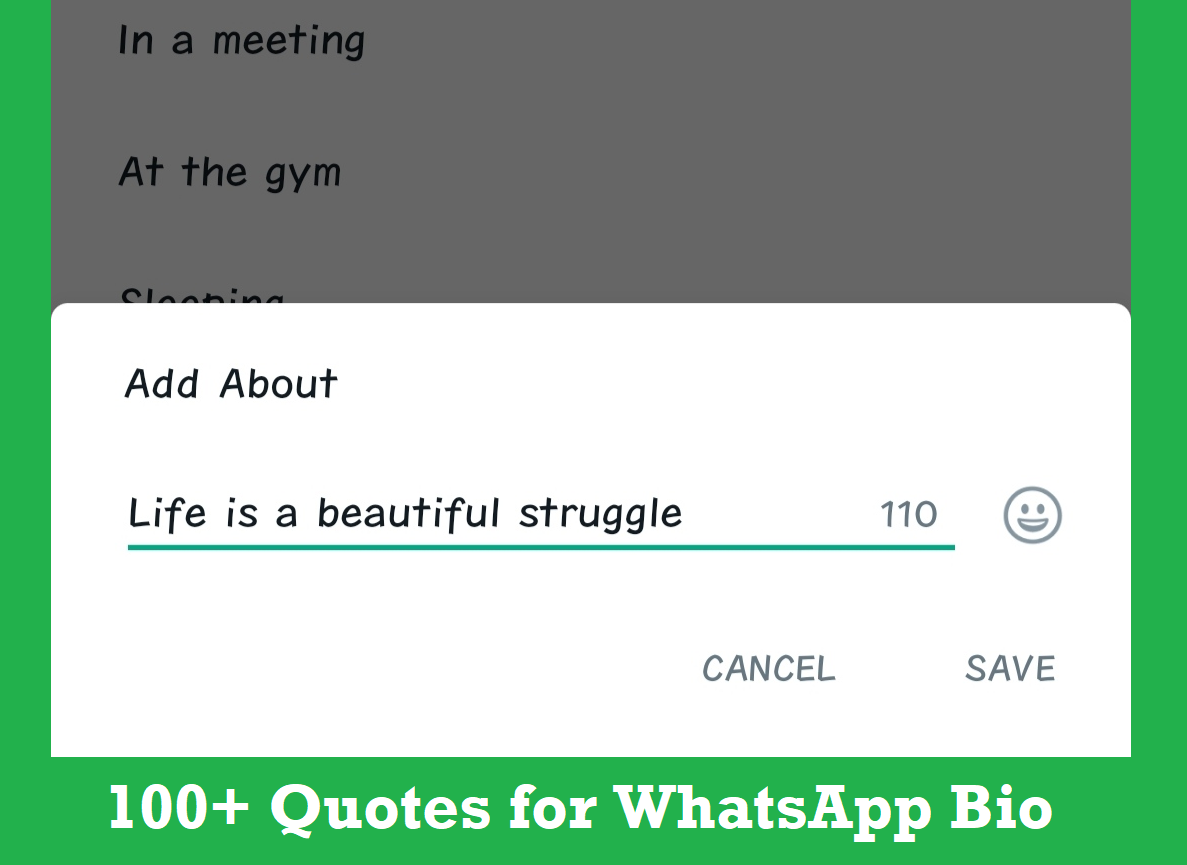 100 Quotes For WhatsApp Bio 1 
