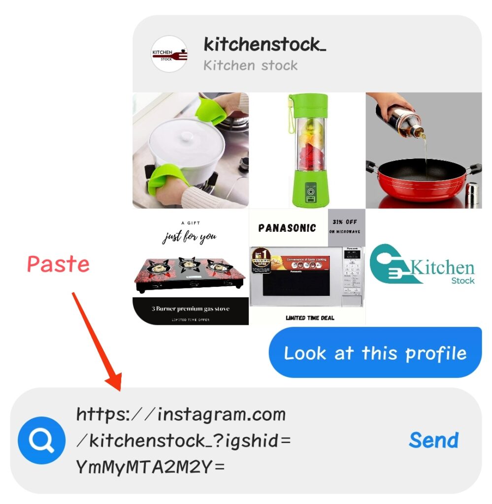 How to Share Instagram Profile Link 