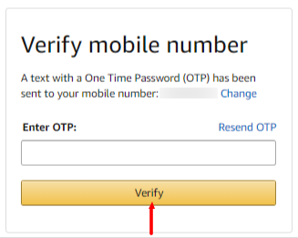 Amazon Phone Verification