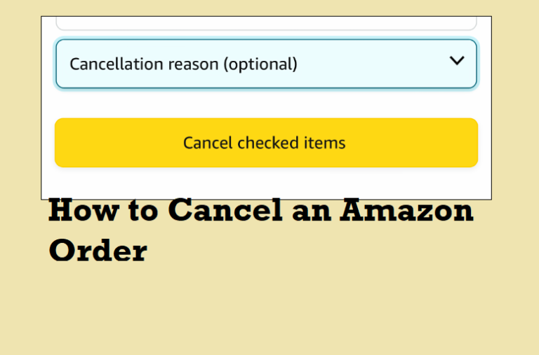 How to Cancel an Amazon Order