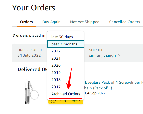 How to Delete Orders on Amazon