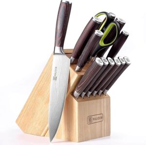 PAUDIN Kitchen Knife Block Set 1