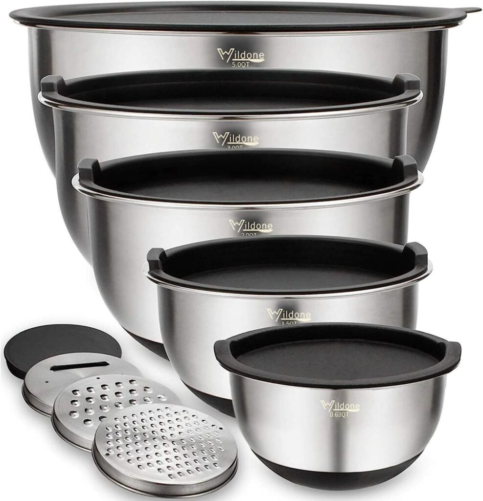 Priority Chef Premium Mixing Bowls With Lids Set, Airtight Lids