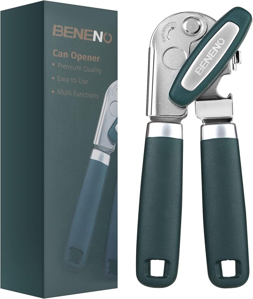  Beneno Can Opener Manual with Magnet and Sharp Blade